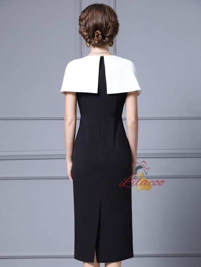 Black V-neck Beading Mother Of The Bride Dress