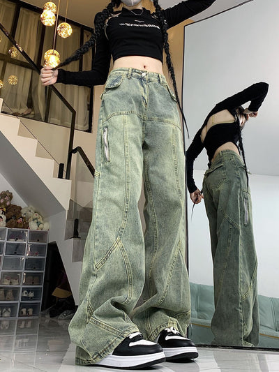 Loose Straight Jeans Pant