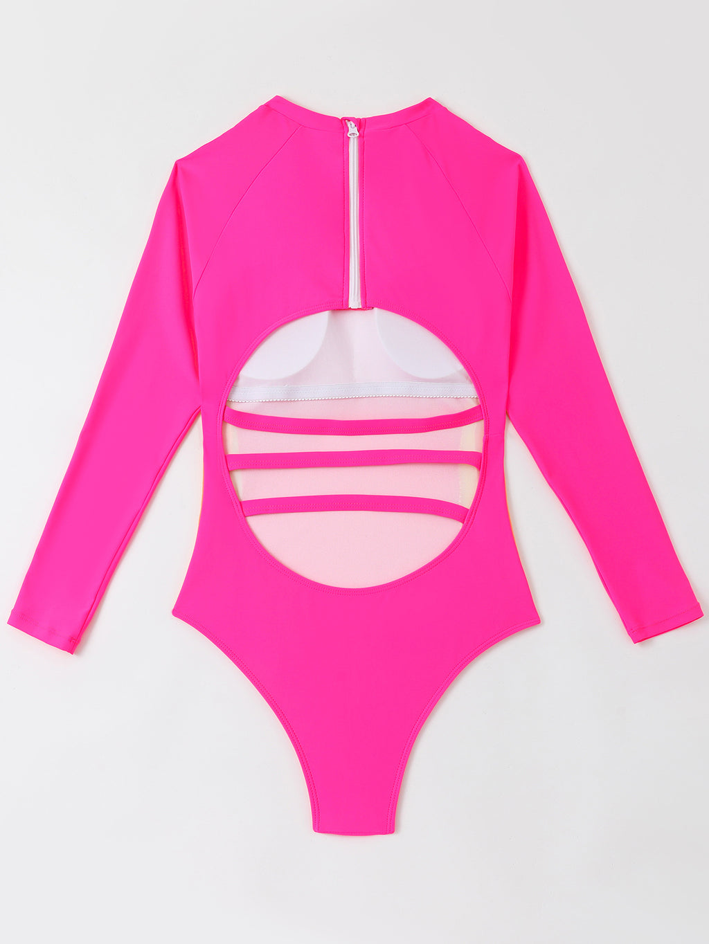 Surf One Piece Swimsuit Female Long Sleeved Jellyfish Print Triangle Swimsuit