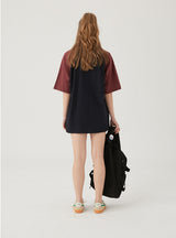 Contrast Loose Short Sleeve T-shirt