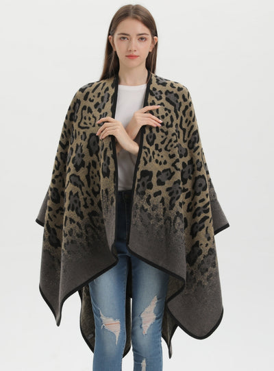 Leopard Print Thick Warm Printed Shawl Scarf