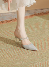 Diamond High-heeled Thin Heels Sandals