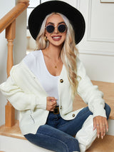 Hollow Solid Color Loose Sweater