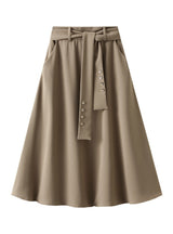 High Waist Medium to Long Slim Skirt