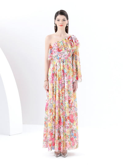 Floral Bohemian Holiday Swing Dress