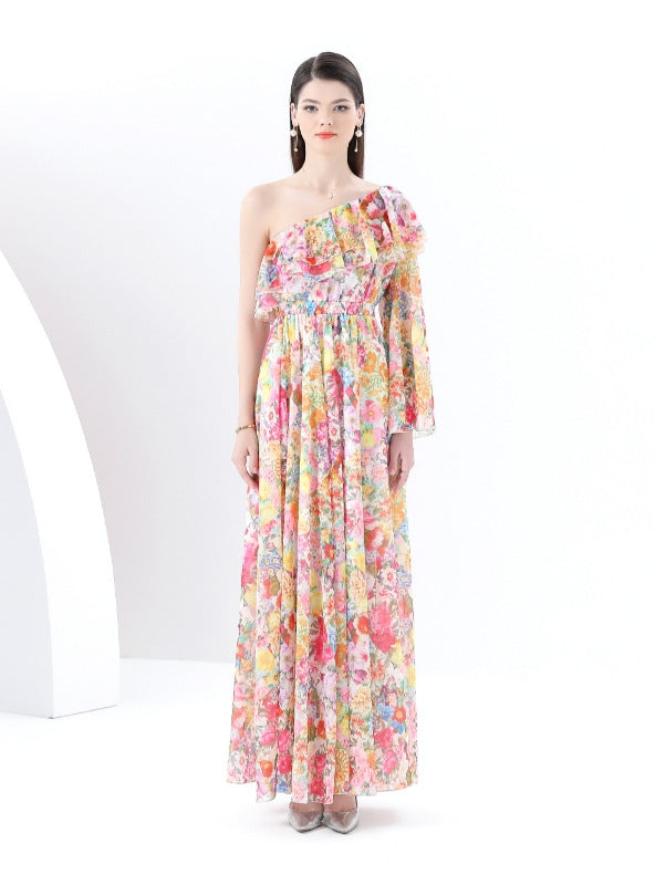 Floral Bohemian Holiday Swing Dress