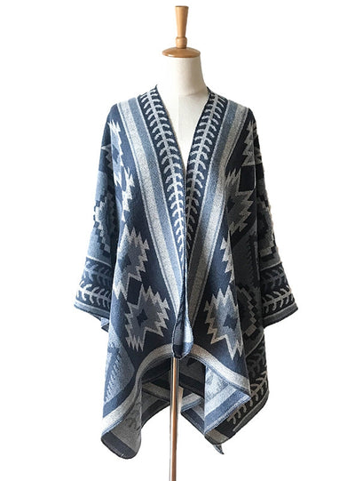Christmas Tree National Wind Split Shawl Cloak