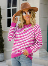 Round Neck Pullover Sweater