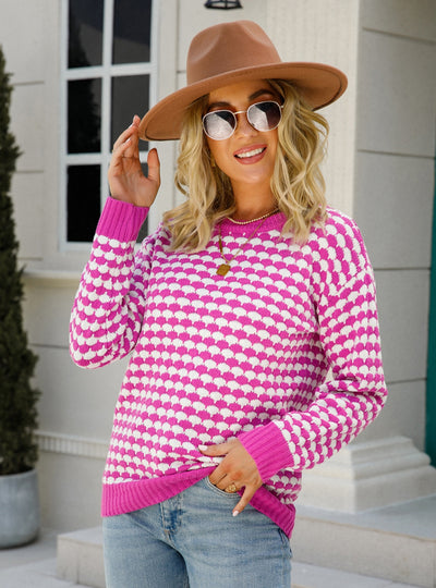 Round Neck Pullover Sweater