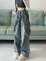 Retro Ribbon Casual Trousers Pant