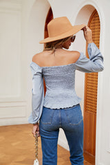 Solid Color Slim Long-sleeved Shirt