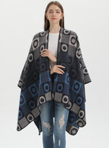 Fashion Letter Split Jacquard Shawl