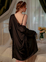 Sexy Lace Chest Pad Suspender Nightdress