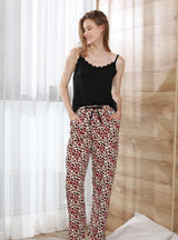 Summer Suspender Top Trousers Pajamas Suit
