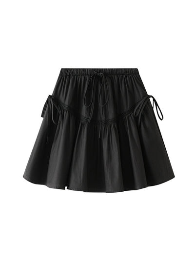 Slim Bow Tie Fluffy Skirt