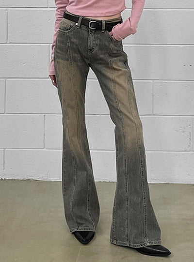 Retro Low-waisted Slim Jeans