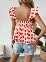 Women Heart Bow Suspender Vest