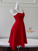 Slim-fit Suspender Long Dress