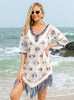 Sexy Openwork Lace Hook Bikini Beach Cover Up