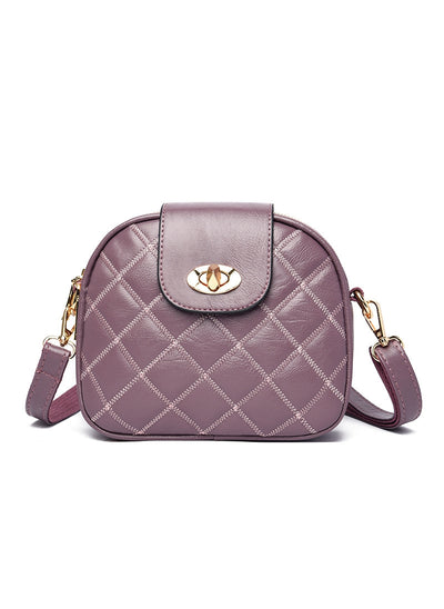 Small Round Bag Rhombic Dhoulder Crossbody Bag