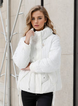 Short Fragrance Style Loose Cotton-padded Coat