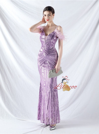 Sequins Mermaid Sequins Prom Dress