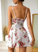 Printed Gauze Suspenders Pajamas