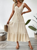 Sleeveless Leisure Holiday V-neck Dress