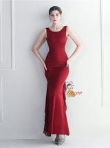 Mermaid Backless Beading Prom Dress