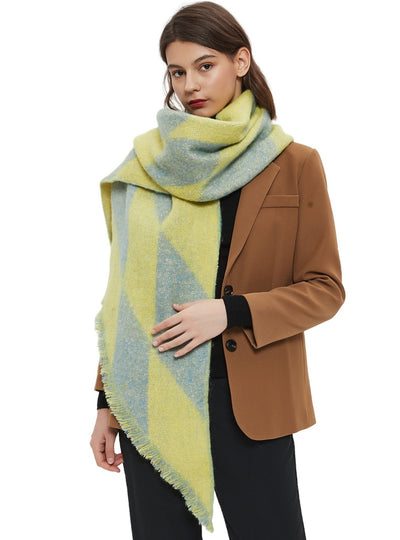 Women Rhombic Bevel Scarf