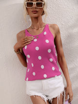 Polka-dot Slim Sweater