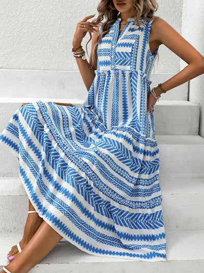 Bohemian V-neck Long Dress