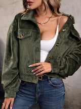 Women Plush Casual Solid Color Coat