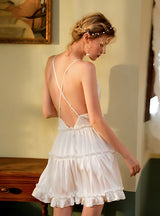 Sexy Satin Suspenders Dress