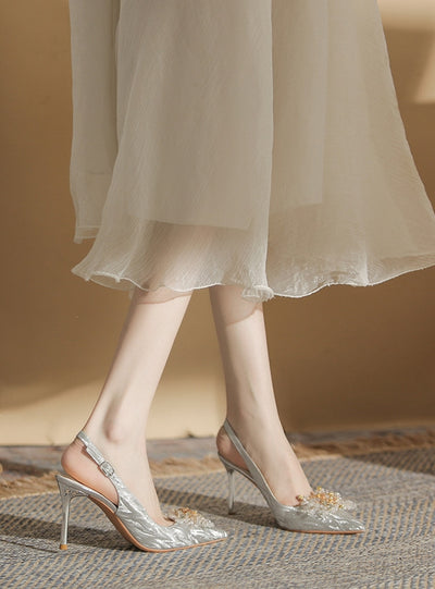 Pointed High Heels Stiletto Wedding Shoes