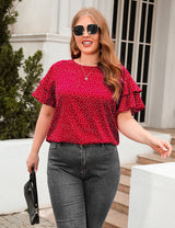 Polk Loose Short Sleeve Casual T-shirt