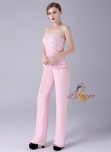 Pink 3 Piece Lace Mother Of The Bride Dress