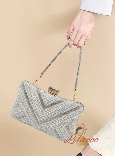 Fashion Pearl Messenger Bag Dinner Handbag