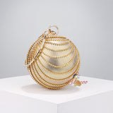 Ball Tassel Small Round Bag Dinner Bag