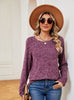 Round Neck Loose Long Sleeve T-shirt