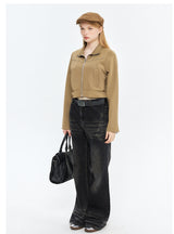 Long Sleeve Zipper Short Coat Jacket