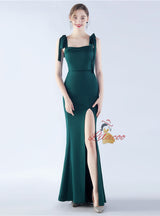 Women Split Straps Prom Dress