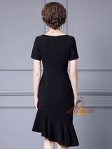 Red Short Sleeve Beading Mother Of The Bride Dress