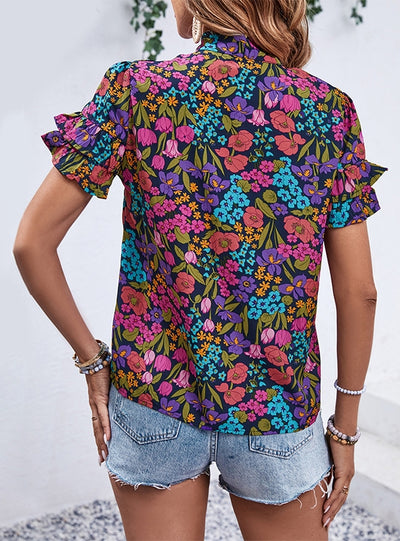 Printed National Style Shirt