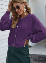 Women Loose Short Sweater Coat