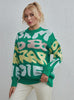 Loose Letter Round Neck Sweater
