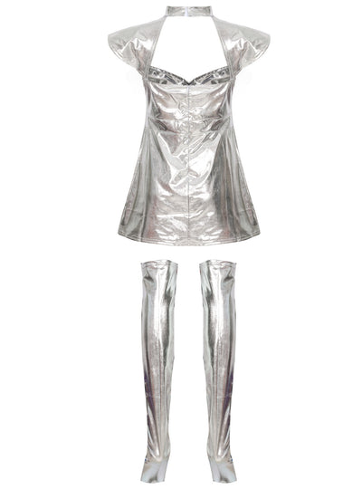 Planet Silver Tin Halloween Space Costume
