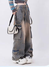 Retro Large Pocket Straight Pant