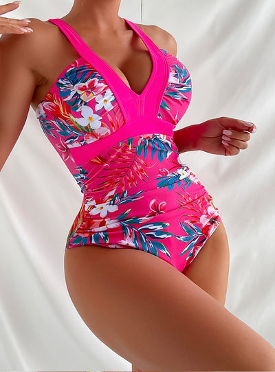Sexy One-piece Print Swimsuit