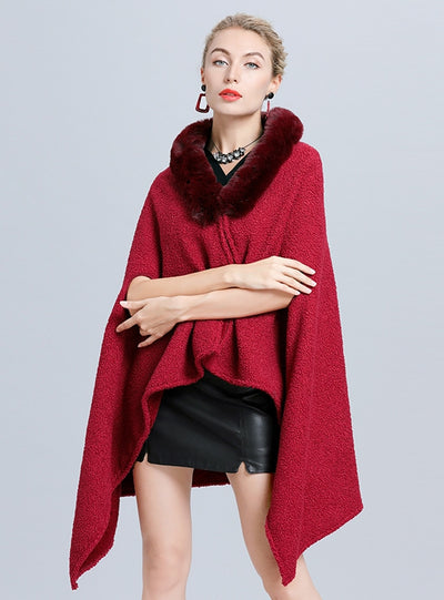 Leader's Cave Wool Granular Long Shawl